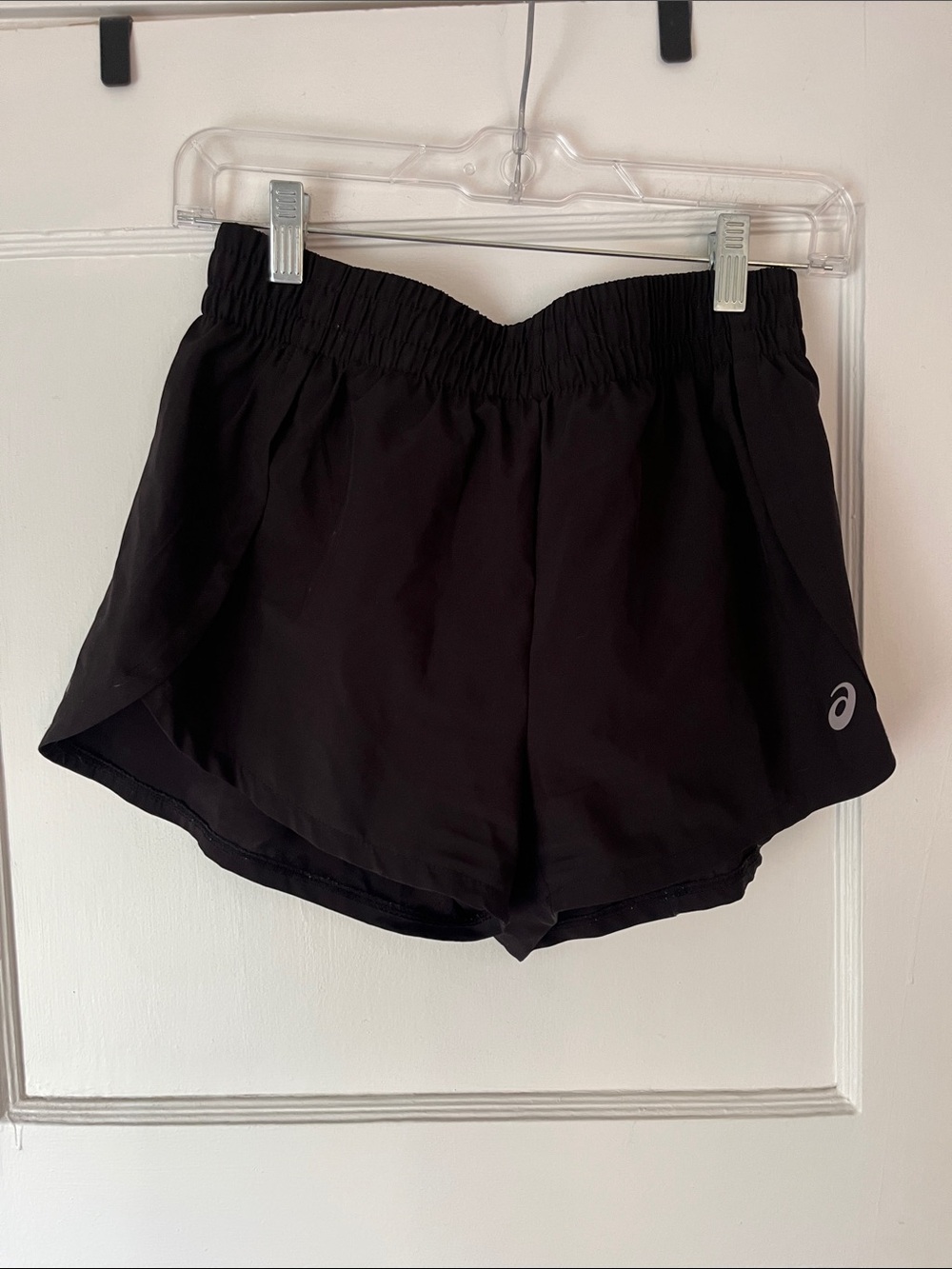 ASICS Black Women's Athletic Running Shorts with Reflective Logo